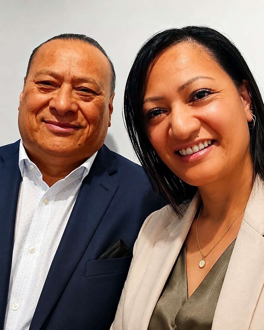 Sheree and Mark, founders of Respite Family Support, smiling together